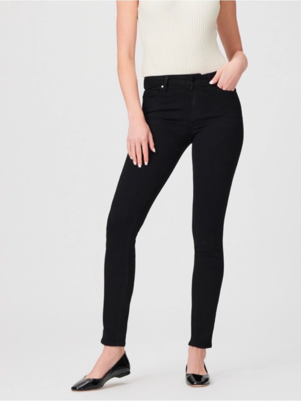 Paige Skyline Skinny Black Jeans